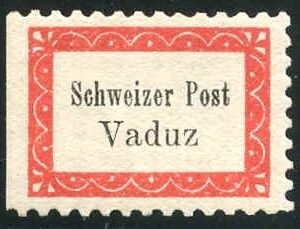 Liechtenstein Mi 1B XF/NH Botenpost