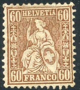 Switzerland 48 F - VF H Beautiful Bronze color