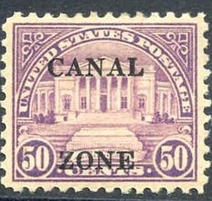 US Possessions - Canal Zone 94 Possessions XF - Superb LH cv 230.00++