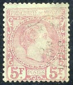 Monaco 10 F - VF Used cv 2000.00 signed Diena