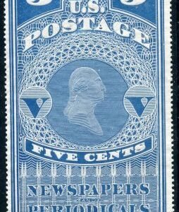 US PR5 Newspaper Unused Fine Bottom Sheet Margin cv 225.00