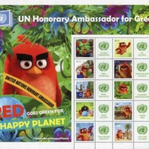 UN Personalized Sheets 2016 NY 1131 Angry Birds/Green Planet