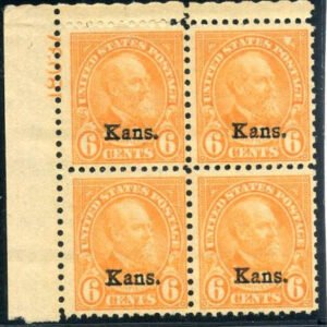 US 0664 Ave LH Plate Block 18037 LL cv 450.00