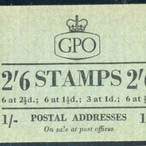 Great Britain BK86 GF F15 VF NH Unexploded Booklet Full Perfs cv 325.00
