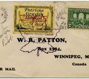Canada 1928 Flight Cover Jackson - Sioux Lookout, C. Sutton Pilot Autograph