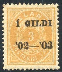 Iceland 63 Facit 38 Mint H VF - XF Nielsen Cert