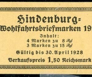 Germany B19a Mi MH 24 VF NH Unexploded Booklet - Nice