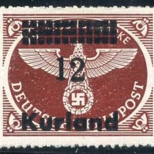 Germany Kurland Mi 13Bx VF NH rouletted (25.00)