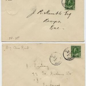 Canada 1926 First Flight Haileytown - Rouyn Signed by Pilot