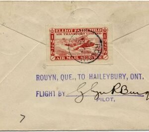 Canada 1926 CL10 on Flight  Rouyn - Haileybury Signed by Pilot