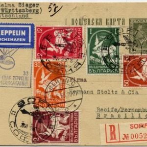 Bulgaria 1933 South America Zeppelin Flight