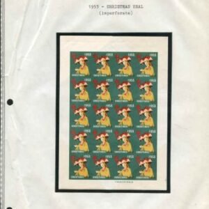 US Possessions - Ryukyu Islands WX2a Possessions VF/NH Xmas Seals full sheet of 20 w/anti-TB facing slip, (cv $2,500.00)