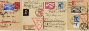 Germany 1933 Chicago Flight, 3 Cards with C43-C45