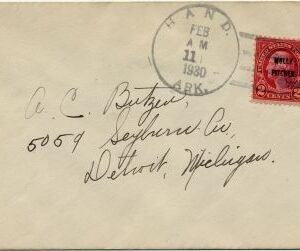 US Arkansas, Hand 646 Fancy Cancel Cover