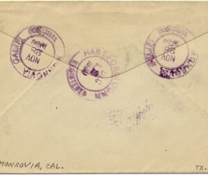 US California, Monrovia 562, 628, 688 Fancy Cancel Cover