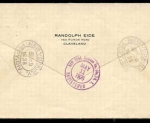 Liechtenstein 1936 Hindenburg 1st No. American Flight Cover