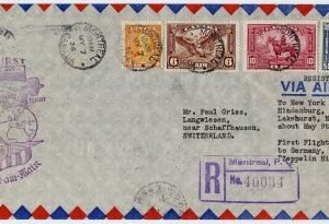 Canada 1936 Hindenburg Flight Cover