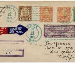 US Georgia, Tate 552 558 685 C12 Fancy Cancel Cover