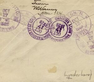 US New Hampshire, Alton 629, 643  Fancy Cancel Cover