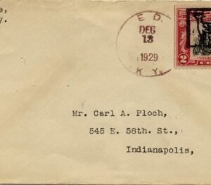 US Kentucky, Ed 651 Fancy Cancel Cover, Deer in Square