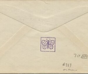 US Kentucky, Ed 764 Fancy Cancel Cover, Washington, Butterfly