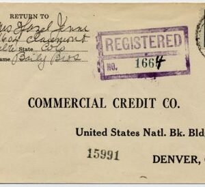 US Colorado, Pueblo 697  Fancy Cancel Cover, Circle Target