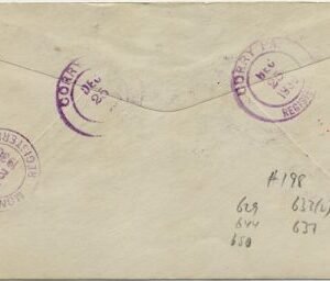 US Pennsylvania, Corry 629, 633, 637, 644, 650 Fancy Cancel Cover, Arrow