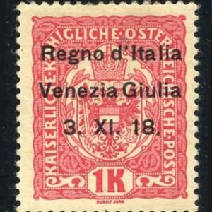 Austria N14 Italian Occupation - Trieste VF H Mint Signed Avi cv $20