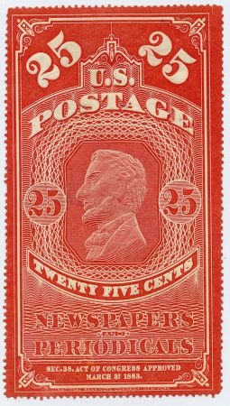 INV-13413itExt_44e0b085-5ebb-4442-9d1a-8fc3db2ad1ff US PR3a Newspaper Mint VF Carmine Red Shade - Scarce! cv $425