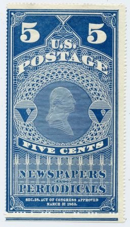 INV-13423itExt_ba48dbe3-fc23-4f4f-b7ef-2826fd561687 US PR5 Newspaper Mint Ave - Fine with Sheet Margin