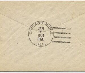 US Mississippi, Independence 730a Fancy Cancel Cover, New Year