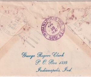 US Wisconsin, Keshena 632, 634, 642 Fancy Cancel Cover, Arrowhead