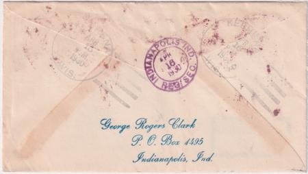 INV-13436×1-1 US Wisconsin, Keshena 632, 634, 642 Fancy Cancel Cover, Arrowhead