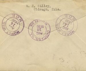 US Mississippi, Money 636, 640, 651, U429 Fancy Cancel Cover