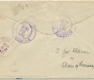 US Pennsylvania, Sharon 554, 623 Fancy Cancel Cover, Neagative "S"