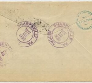 US Pennsylvania, Sharpsville 599, 632, 642 Fancy Cancel Cover