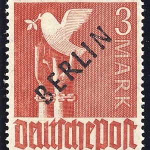 German Occupation - Berlin 9N19var LH XF Plate Variety