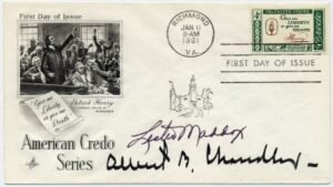 US 1144 Signed by Gov L. Maddox and Gov A. Chandler