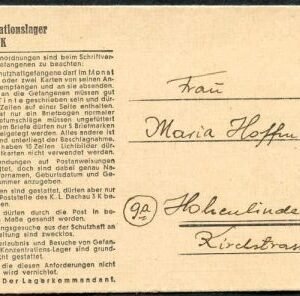 Dachau Folded Letter 243