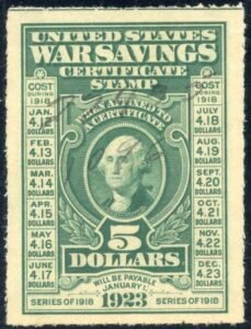 US WS3 War Savings Stamps Used XF Light M/S cancel beautiful! cv $600.00 ++