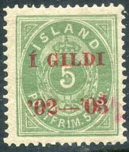 Iceland 60 Faat 45c VF LH Nielsen Cert cv 2750.00