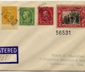 US Indiana, Winchester 632, 634, 642, 651  Fancy Cancel Cover
