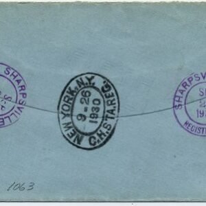 US Pennsylvania, Sharpsville 633, 637, 689  Fancy Cancel Cover