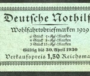 Germany B28a-9a VF NH Unexploded Booklet cv $625