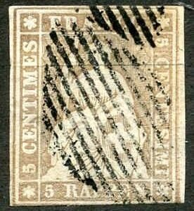 Switzerland 32 Used F - VF 3 Frame Lines - Large Margins with Swiss Cert