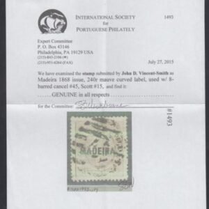 Madeira 15 XF Appearance ISPP Cert cv $425