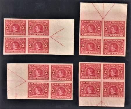 INV-14110itExt_be913e36-509d-42f3-a969-03e0e99bd70f US 371 Early Commemoratives NH XF Set of 4 Arrow Blocks cv $600++