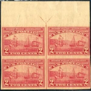 US 373 Early Commemoratives Fine NH Top Arrow Block very close UR cv $150