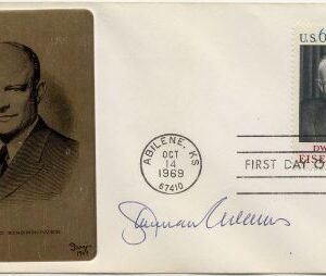 US 1383 FDC Signed by Sherman Adams, Eisenhowers Chief of Staff