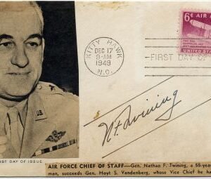 US 1949 C45 FDC Signed by Gen. Nathan f. Twining